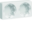 Boîte saillie double pour mécanisme Ateha Associable Blanc WJA682B