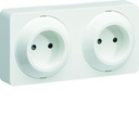 ateha prise de courant double horizontale 2P complet WJC142B
