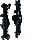 2 supports plastiques noirs, NewVegaD, pour rail DIN FD00H1