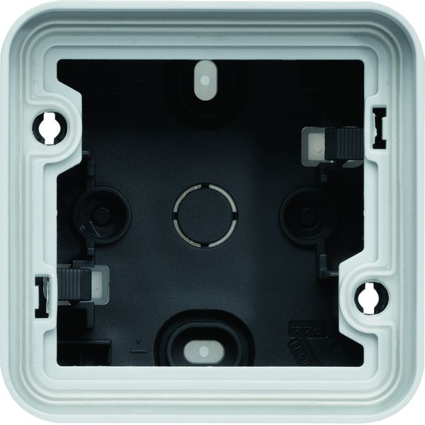 Boîte simple Cubyko étanche IP55 gris associable pour pose en saillie WNA681