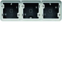Boîte triple Cubyko étanche IP55 gris associable pour pose en saillie WNA683