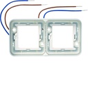 cubyko collerette double lumineuse à LED bleues 230V horizontale WNA711