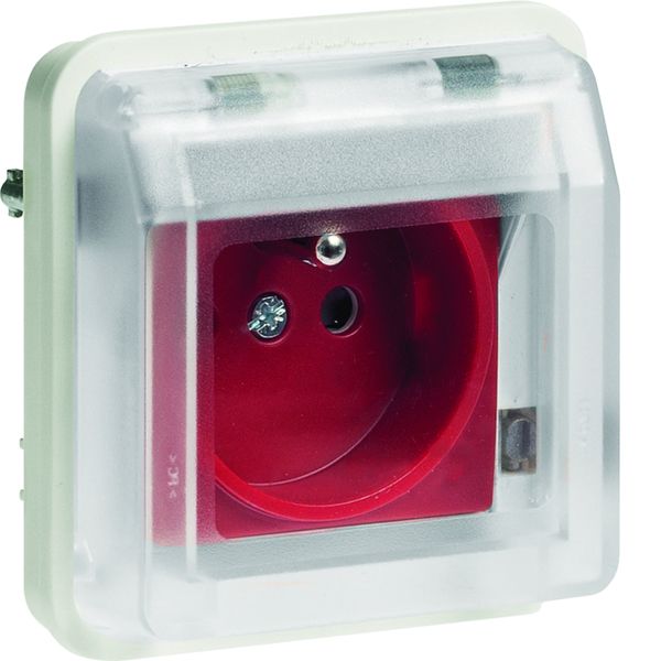 cubyko Prise 2P+T à détrompage associable blanc IP55 WNA105B