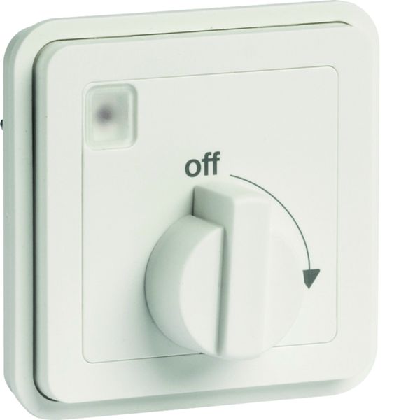 cubyko Minuterie bouton rotatif associable blanc IP55 WNA009B