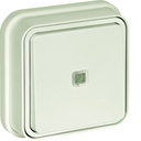 cubyko Poussoir 1F à voyant témoin encastré blanc IP55 WNE023B