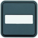 cubyko Poussoir porte-étiquette 1F saillie gris IP55 WNC025