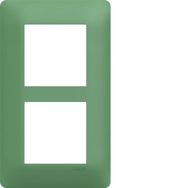 Plaque de finition Essensya 2 postes Botanic entraxe 57 mm WE546