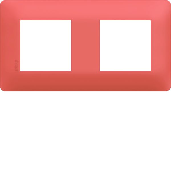 Plaque de finition Essensya 2 postes Coral WE552