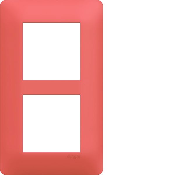 Plaque de finition Essensya 2 postes Coral entraxe 57 mm WE556