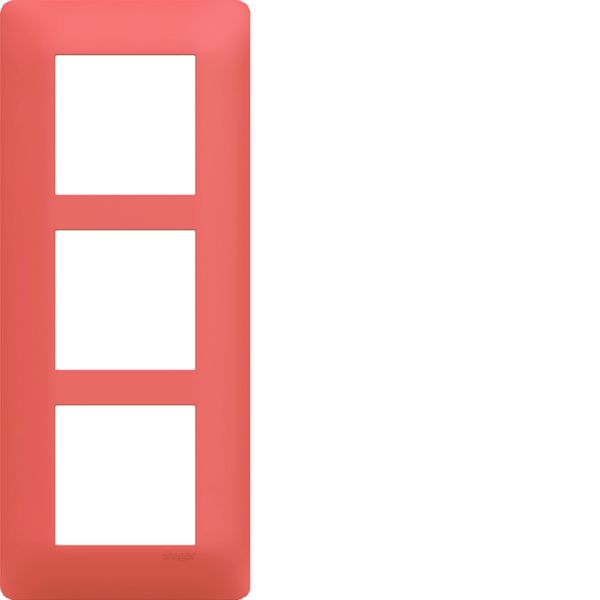 Plaque de finition Essensya 3 postes Coral entraxe 57 mm WE557