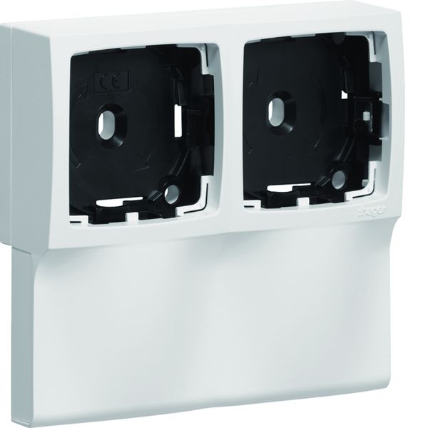 Support double appareillage Legrand pour moulure Ateha ATA12/20x50 Blanc ATA125499016