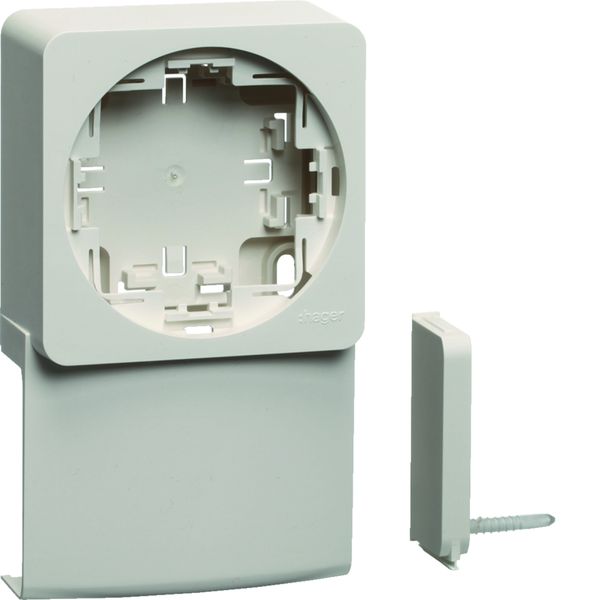 Suppport appareillage Ateha pour moulure Ateha ATA20x50 Blanc ATA205919016