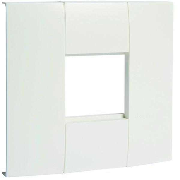 Support appareillage simple 45x45mm pour goulotte lifea LFF 40/60x110mm Blanc LFF71H1109016