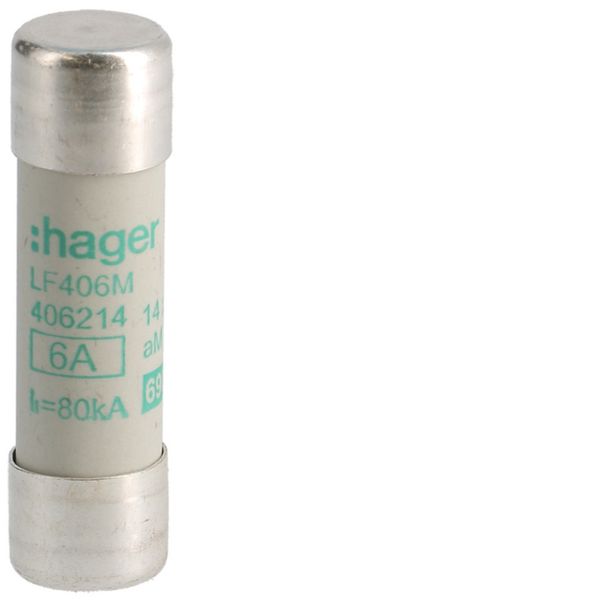 Cartouche fusible industrielle 14x51 aM 6A LF406M