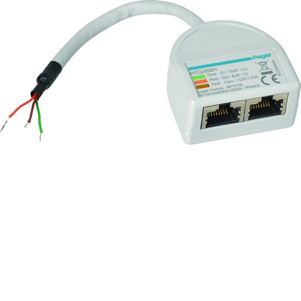 Eclateur de port 2 fils vers 2 RJ45 pour port Modbus RS485 agardio HTG468H