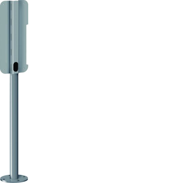Pied tubulaire pour 1 borne de recharge référence XEV1K, XEV1R RAL7021 XEVA130