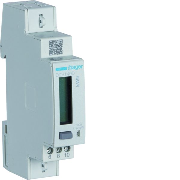 Compteur d'énergie monophasé 80A communiquant MOBDUS RS485 bornes rapides RJ45 ECR140D