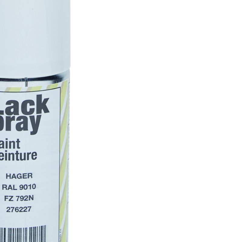 Peinture en bombe aérosol ral 9010 150ml pour retouches des armoires vega D FZ792N