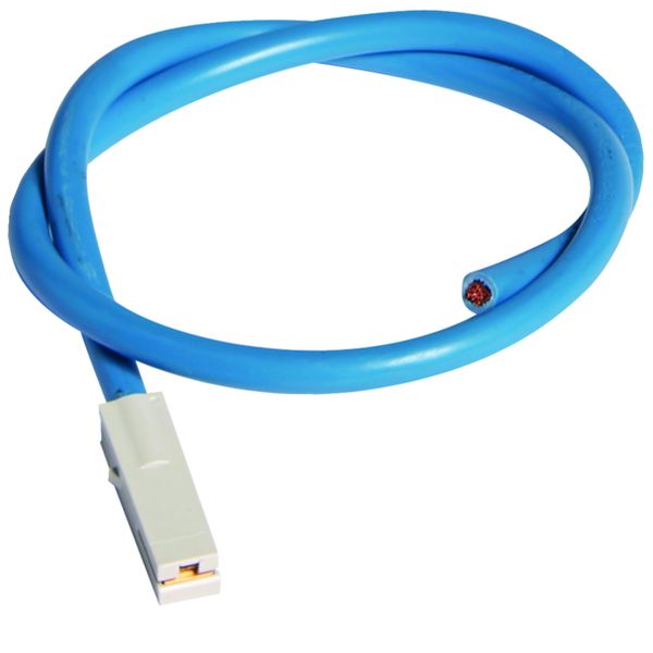 Câble de raccordement,500mm, bleu, 10mm²,avec fiche, pour Répartiteur multifiche KZ074