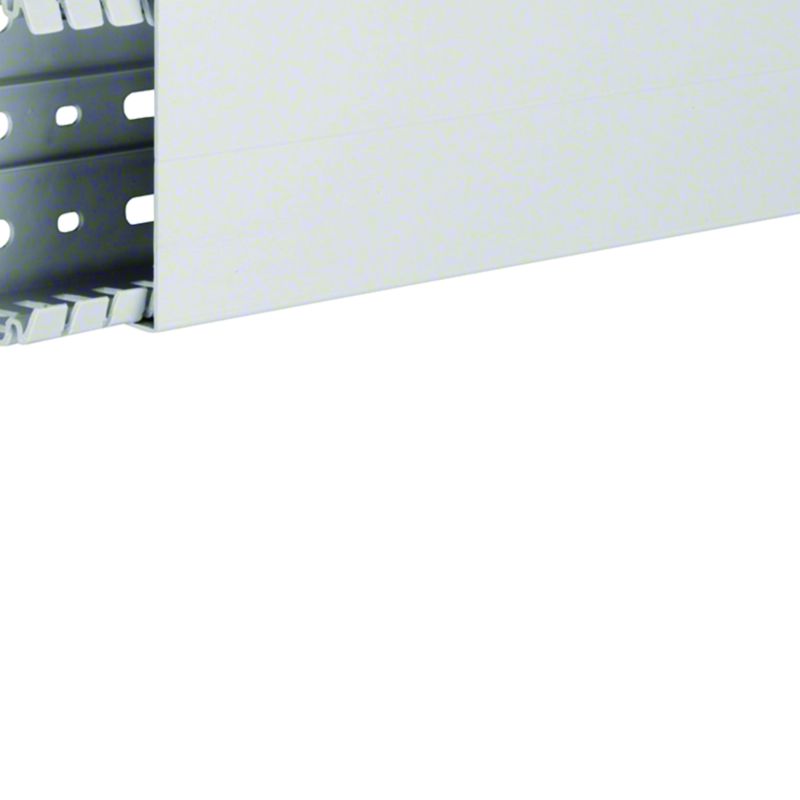 Goulotte de câblage sans halogène beha-set 60x80mm PC-ABS Gris clair HA760080