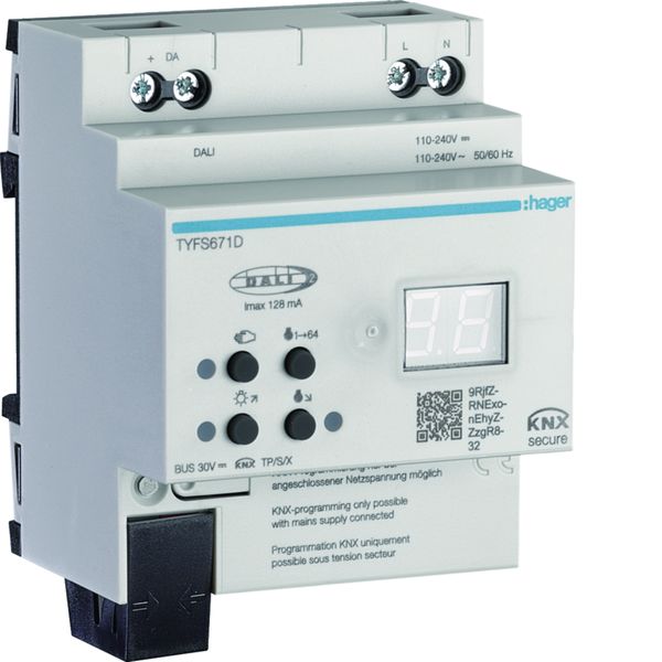 Passerelle 1 voie DALI2/KNX RGBW + variation de blanc / cycle circadien TYFS671D