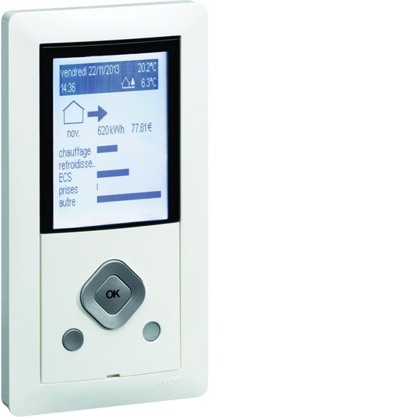 Afficheur de consommation multi-énergies Essensya RT2012 EC410