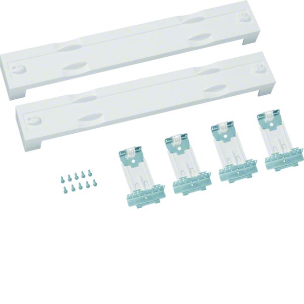 Jeu de 2 plastrons pleins avec bornier de terre 75x500mm pour univers UD02F2