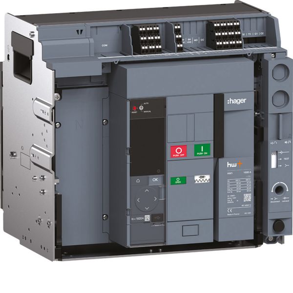Disjoncteur Ouvert complet HW1 66kA 1600A 4P Débrochable pour TU sentinel Energy HF1E416DEGH-MTS