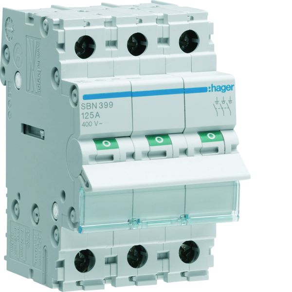 Interrupteur sectionneur 125A 3P 3 modules SBN399