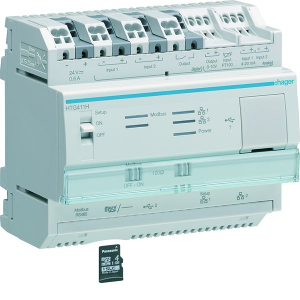 Gestionnaire énergétique agardio.manager multi-énergies 210 compteurs HTG411H