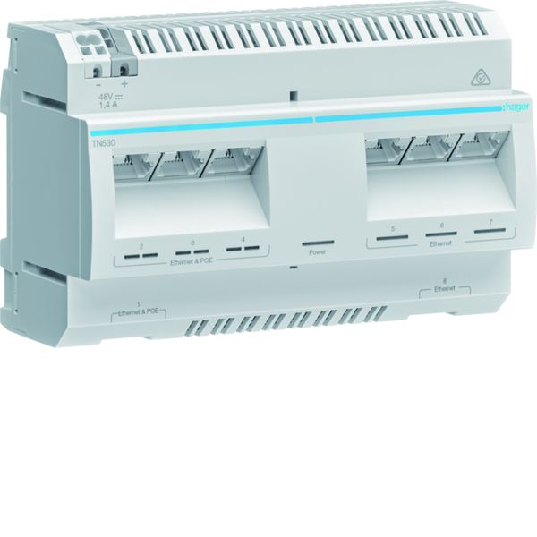 Switch modulaire 8 ports Gbit dont 4 POE TN530