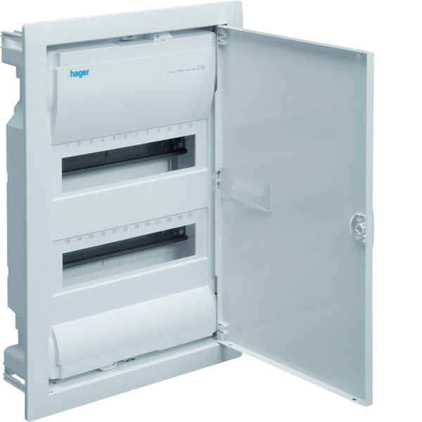 Coffret de distribution encastré volta, 2 rangées 24 modules 505,50x348x98mm VU24ND