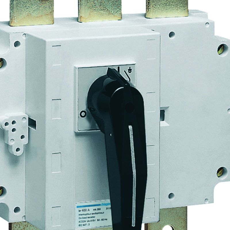 Interrupteur coupure apparente 3P In400A Ue380 - 415Vac Poignée rotative longue HA357