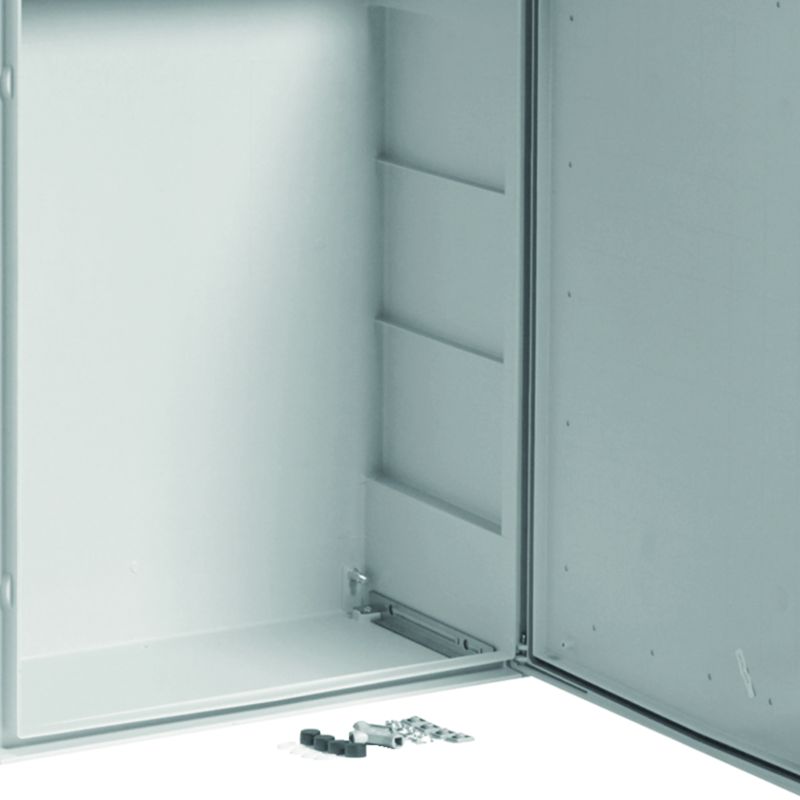 Coffret polyester porte pleine orion plus IP66 IK10 800x600x300mm Gris clair FL229B