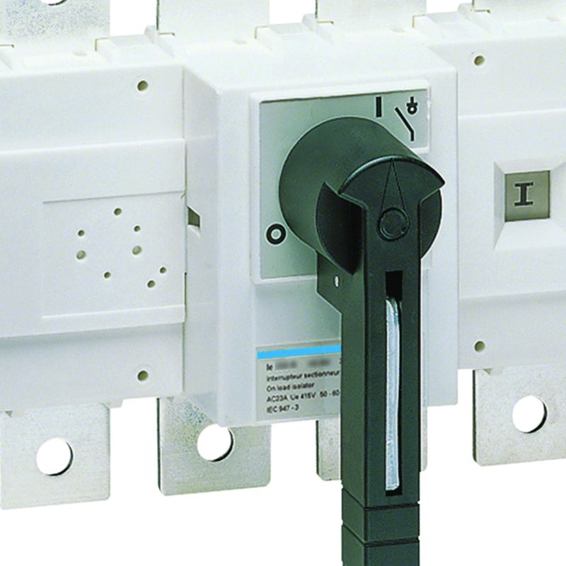 Interrupteur coupure apparente 4P In400A Ue380 - 415Vac Poignée rotative longue HA457