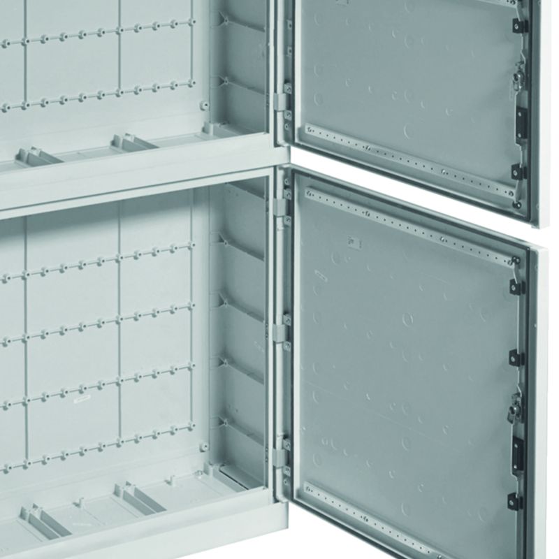 Coffret polyester porte pleine orion plus IP65 IK08 1450x850x300mm Gris clair FL352B