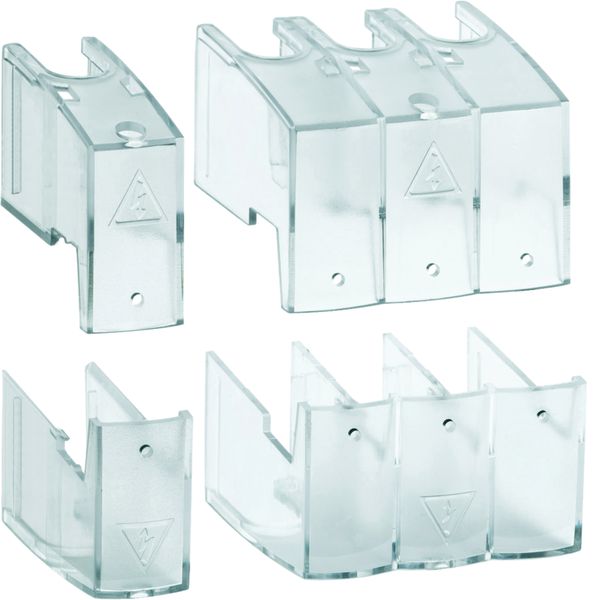 Capot cache borne 4P interrupteur 20A à 63A pour HABxxx 20 à 63A ou HIM 20 à 40A HZC212