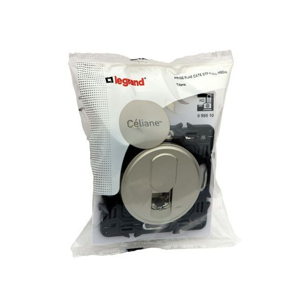 Prise Rj45 Cat6 Stp Celiane Titane Composable legrand 099510