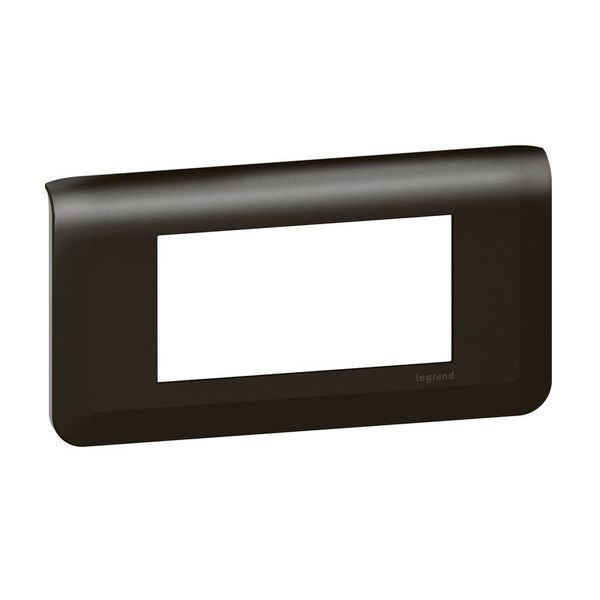 Plaque 4 Modules Noir Mat legrand 079054L