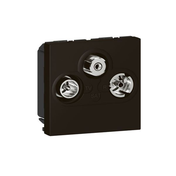 Prise Tv/R/Sat 2 Modules Noir Mat legrand 079186L