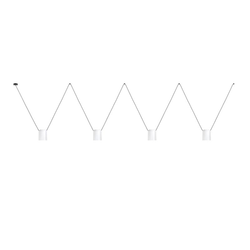 Suspension attic 4 x e27 23 blanc mat noir mat 00-7404-05-14