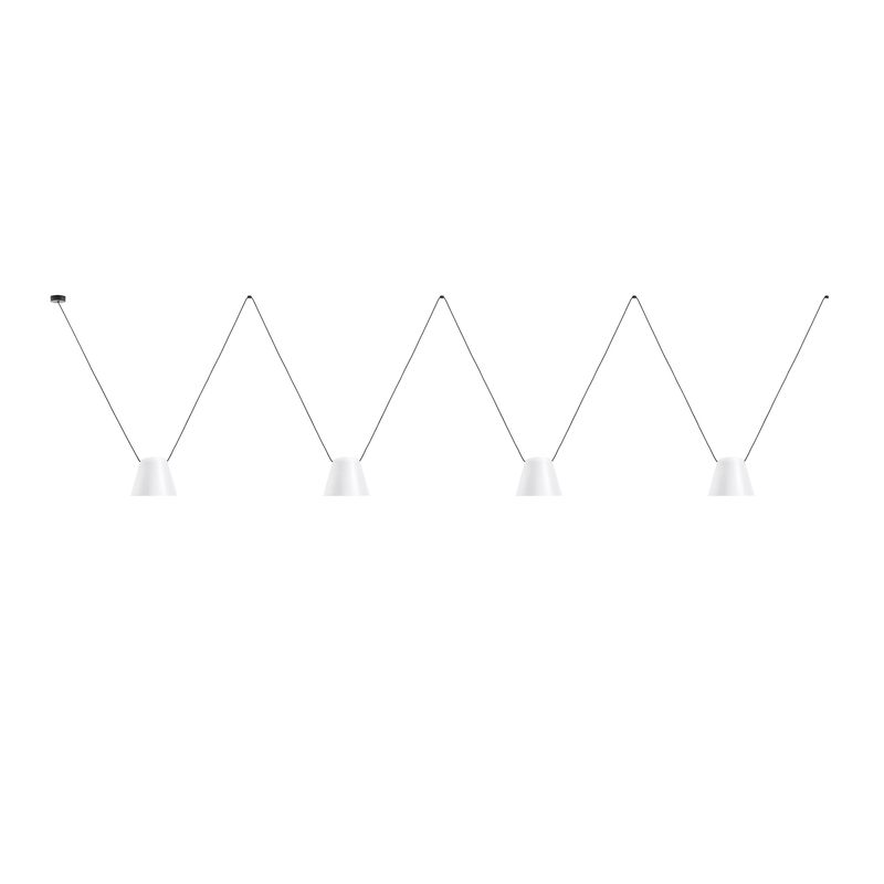 Suspension attic 4 x e27 23 blanc mat noir mat 00-7405-05-14