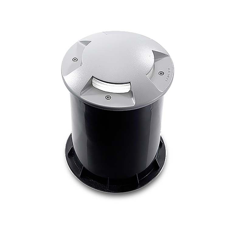 Encastré de sol xena e27 1 x e27 20 gris 55-9428-34-T2