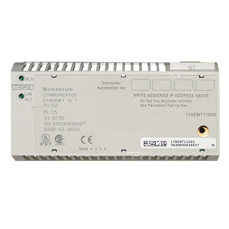 Modicon Momentum - adaptateur de communication Eth 170ENT11002