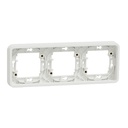 Mureva Styl - Cadre 3 postes horizontal - encastré MUR39109