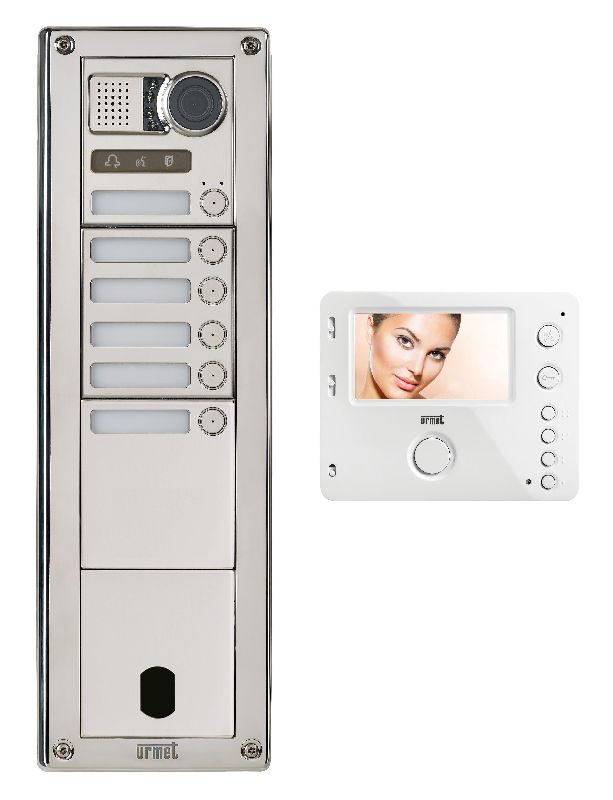 Kit Video Sinth Inox 6 Bp 2V Urmet KVSI83/06