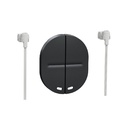 Ovalis - 2 demi-touches+1 voyant -Anthracite S460298