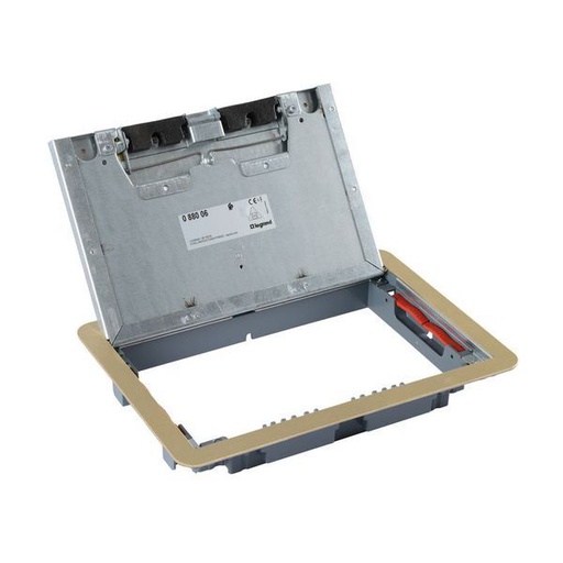 [LEG088006] Couvercle Métal Revêtement Laiton Boite De Sol Version Stand legrand 088006