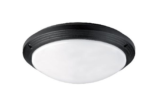 [ARI1745] Hub 270t - hublot ext. ip65 ik10 650°, noir, e27 75w max., lpe non inc - 1745