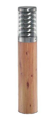 [ARI1893] Kado - borne ext. ip65 ik07, bois, e27 100w max., lampe non incl., hau - 1893